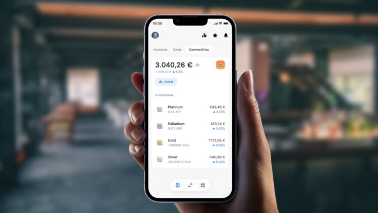 Revolut добавя платина и паладий към списъка със стоки за да може клиентите да търгуват