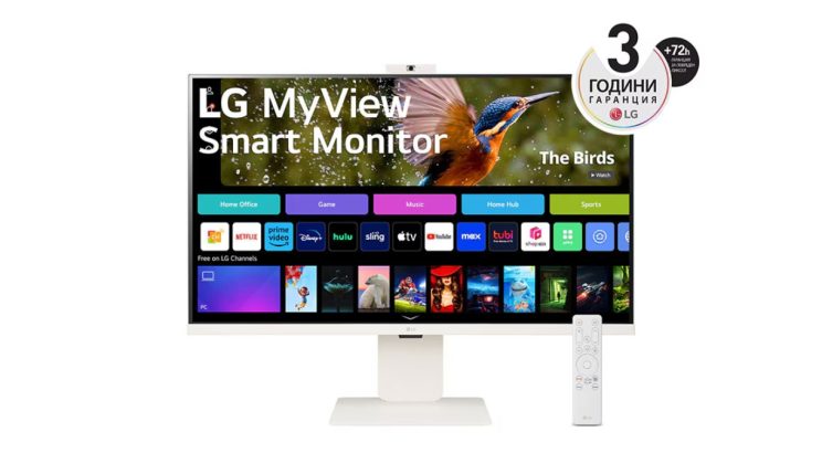 32-ИНЧОВ LG MYVIEW SMART MONITOR: РЕВОЛЮЦИЯ В СВЪРЗАНОСТТА И КАЧЕСТВОТО НА ИЗОБРАЖЕНИЕТО ЗА РАБОТА И ЗАБАВЛЕНИЕ