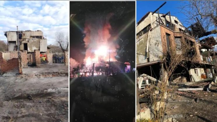 Отчаянието на две семейства: Пожар ги остави без покрив