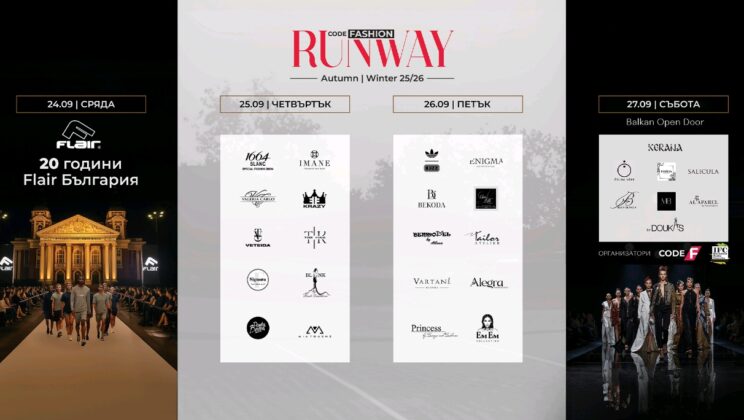 Започва седмицата на модата – CodeFashion RUNWAY AW 25/26