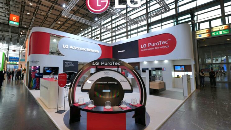 LG ПРЕДСТАВИ PUROTEC™ АНТИМИКРОБЕН МАТЕРИАЛ НА ИЗЛОЖЕНИЕТО K В ГЕРМАНИЯ