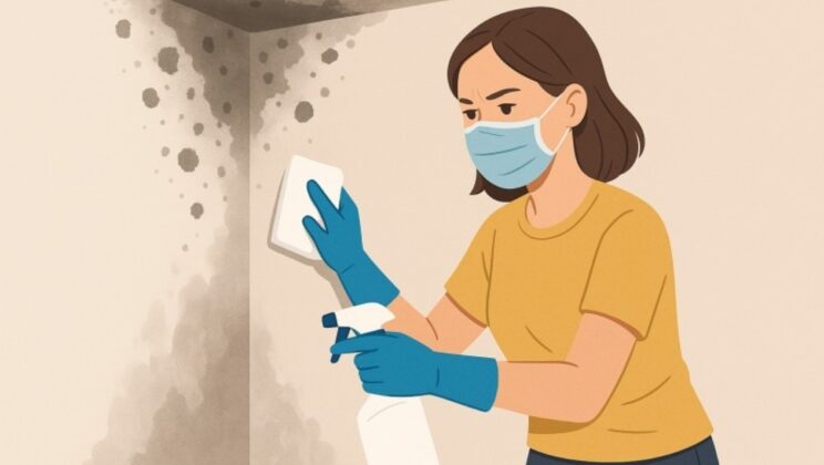 Как да почистите мухъл и влага бързо и безопасно