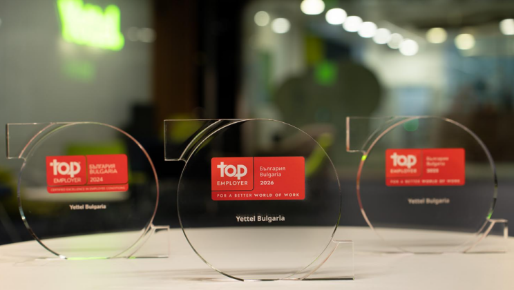 Yettel е сред десетте топ работодатели в телеком сектора в Европа