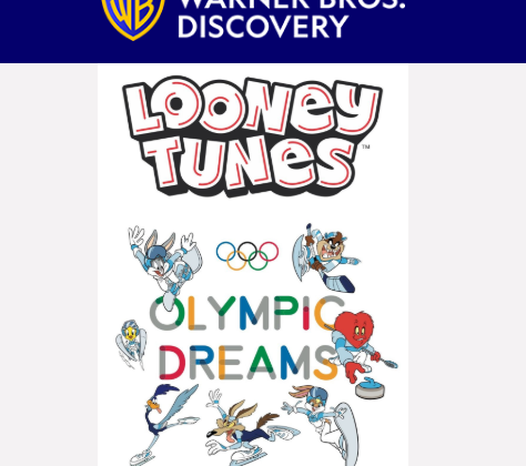 Шантавите рисунки отново окупират олимпийските игри, симпатичните герои на Warner Bros. Discovery ще присъстват в предаванията на живо от Милано и Кортина и ще ни предложат нови сътрудничества продукти и оригинално съдържание