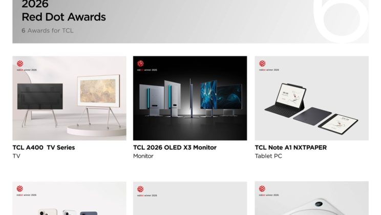 TCL триумфира с 11 отличия от престижните награди iF Design и Red Dot Design